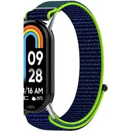 Ремінець DK CDK для Xiaomi Mi Smart Band 10 Nylon Sport Loop (018018) (blue / green) - мініатюра 3