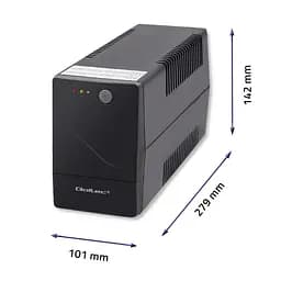 Джерело безперебійного живлення з симульованою синусоїдою Qoltec QLT650 360W 650VA, AVR, 2xSchuko, 1x12V 7Ah - мініатюра 5