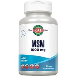 Метілсульфонінметан KAL MSM здоров'я суглобів 1000 мг 80 таблеток