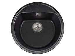 Кухонная мойка гранитная Miraggio Malibu black 516x516x220 00208807, Черный