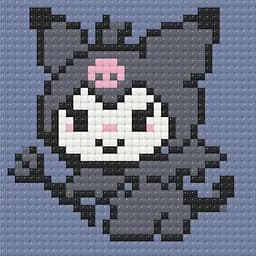 Алмазна мозаїка міні Куромі Kuromi 10х10 см
