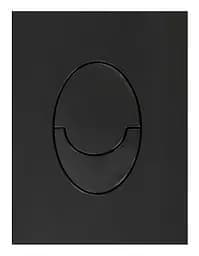 Панель змиву пластикова Koer KT-0606-05 157x198x3mm, кнопка закруглена KR5343, Чорний матовий - мініатюра 4