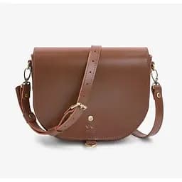 Жіноча шкіряна сумка Ruby L світло-коричнева гладка