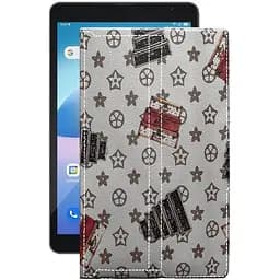 Чохол StatusCASE з екошкіри для планшету Blackview Tab 6 2021 Луі-Вітон-білий