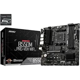 Материнська плата MSI B550M PRO-VDH WIFI sAM4 B550 4xDDR4 M.2 HDMI D-Sub WiFi BT mATX - мініатюра 5
