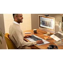 Клавіатура бездротова Logitech Slim Solar+ for Business Graphite (920-013779) - мініатюра 4