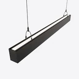 Двосторонній лінійний LED світильник 105Вт чорний