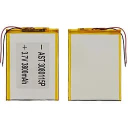 Акумулятор 3080115P універсальний з контролером, 3 х 80 х 112 мм (5300 mAh)/ для планшета