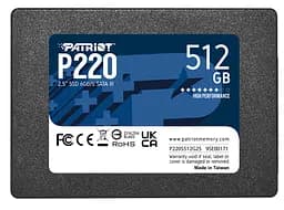 Накопичувач SSD 512GB Patriot P220 2.5 SATAIII TLC (P220S512G25)