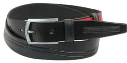 Ремінь Skipper 1047-35 під брюки натуральна шкіра 3,5 см Чорний