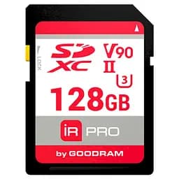 Карта памяти GoodRam Memory card Secure Digital 128Gb IRDM PRO SDXC V90 UHS-II U3 Retail (IRP-S9B0-1280R11)