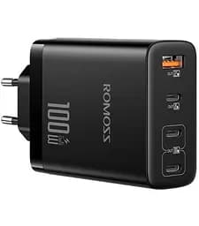 Зарядний пристрій Romoss 2C1A 100W GaN 3 порти (AC100I-12-234H) чорний - мініатюра 2