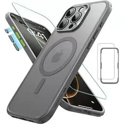 Чохол із захистом на камеру + захисне скло ESR Classic Hybrid Case (HaloLock) Frosted Grey для iPhone 16 Pro Max (1A7790403)