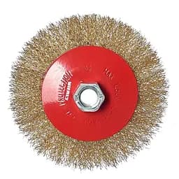 Щітка конічна Vitals гофрована латунована 125 мм М14, 0.3 мм (174518)