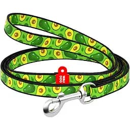 Повідець для собак Waudog Nylon Авокадо, нейлоновий, 122х1 см, зелений