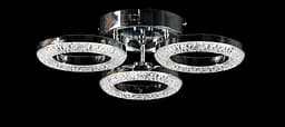 Люстра стельова LED Splendid Ray L2723/3, 3 лампи, регульована температура світла, хром, сучасний стиль для дому