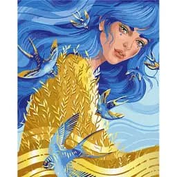 Картина по номерам Brushme Она - Украина © Полина Скурихина 40x50 см