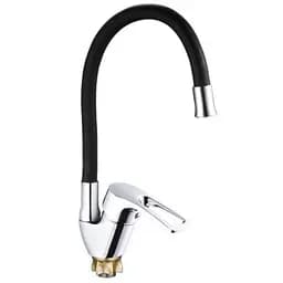 Змішувач для кухні Zegor YUB4-F181KB гнучкий гусак чорний 30412