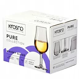 Набір келихів для віскі Krosno Pure, скло, 100 мл, 6 шт. (789804) - мініатюра 2