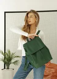 Жіночий рюкзак Sambag Loft LZN зелений 38 х 28 х 18 см (22400007) - мініатюра 3