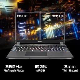 Ноутбук Gigabyte AORUS 17.3 FHD, Intel i7-13700H, 16GB, F1TB, NVD4080-12, W11, чорний (AORUS_17H_BXF-74KZ554SH) - мініатюра 3