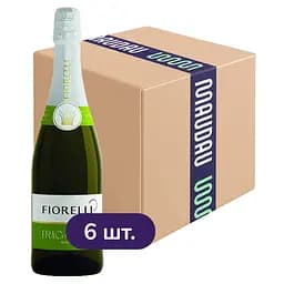 Упаковка винного напою Fiorelli Fragolino Bianco біле солодке 4.5 л (0.75 л x 6 шт.)