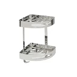 Поличка на два яруси Platinum 2201-2-9 Gb, Нержавіюча сталь - мініатюра 2