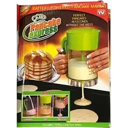 Універсальний міксер Pancake Machine на батарейках 1000 мл салатовий (Pancake express_322) - мініатюра 3