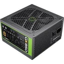 Блок живлення GameMax 850 Вт GX-850, Black, модульний, 80+ Gold, Active PFC, 12 см, 3xMolex / 6xSATA / 4x6+2-pin / 2x4+4-pin / 1x20+4-pin, захист OVP / UVP / OCP / OLP / OPP / SCP