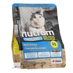 Акція!! 2 по ціні 1: Сухий корм для котів Nutram - S5 Sound Balanced Wellness Adult Cat, курка-лосось 680 г (2 шт. х 340 г) - мініатюра 2