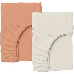 Набір простирадл на резинці Cosas набір BEIGE/TERRAKOT 60х120х12 см (SetSheet_Beige_Terrakot_120x60)