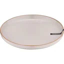 Тарілка обідня Ardesto Apulia керамічна сіра 26.6 см (AR2927AG)