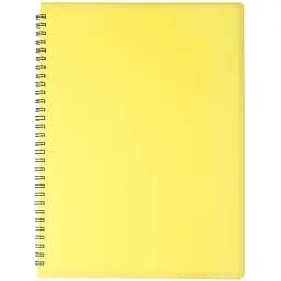 Зошит Buromax Gloss на пружині А4, 80 аркушів жовтий (BM.24452151-08)