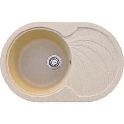 Гранитная кухонная мойка Romzha Rasa 78 Bezhvy (402) с крылом