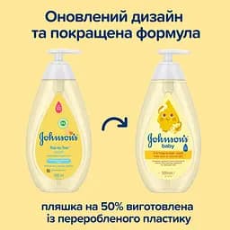 Пінка-шампунь Johnson's Baby Від маківки до п'яточок, 500 мл - мініатюра 4