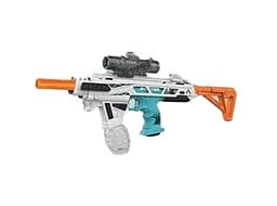 Автомат ST 626 A стреляет орбизами и мягкими пулями, глушитель, очки, 2 магазина в коробке (6974266412768) Бирюзовый