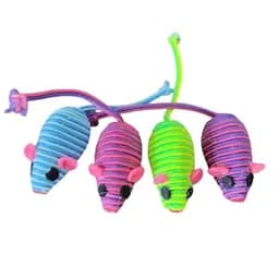 Іграшка для котів Миша М17 кігтеточка різнокольорова гумка 5 см 1 шт. (35002)