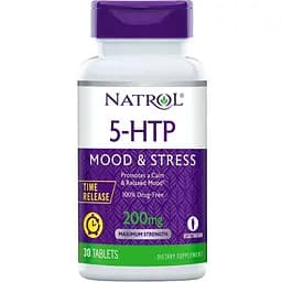 Аминокислота Natrol 5-HTP 200 mg T/R 30 таблеток