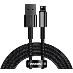 Кабель Baseus Tungsten Gold USB to Lightning 2m Black (CALWJ-A01) [92830]
