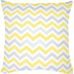 Наволочка Home Line Зиг заг бязь 70х70 см сіро-жовта (165226)