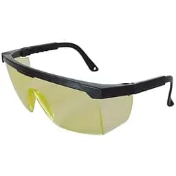 Очки Werk 20012 защитные регулируемая дужка желтые линзы (75824)