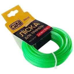 Леска для триммера Сила квадрат 15 м 2.4 мм