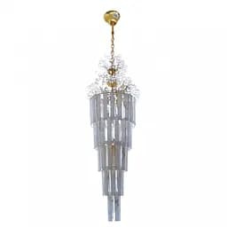 Люстра подвесная Brille хрустальная для холла E14 40W G (BCL-287S/32)