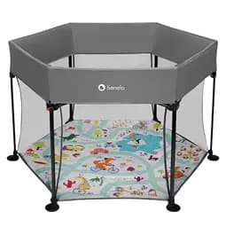 Манеж Lionelo Roel Grey Multicolor, сірий (LO-ROEL GREY MULTICOLOR)