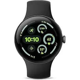 Google Pixel Watch 3 45 mm Wi-Fi Matte Black Aluminum Case/Obsidian Active Band