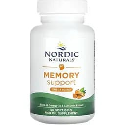 Омега с куркумином Nordic Naturals Memory Support Omega Blend 60 капсул