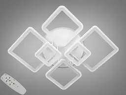 LED люстра на пульте с димером и разноцветной подсветкой, 150W