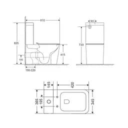 Унітаз підлоговий Qtap Tern Ultra Quiet безобідковий з сидінням Soft-Close QT17222175AUQ1W White, Білий - мініатюра 2