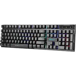 Клавіатура ігрова дротова Xtrike Me KB-280 RGB мембранна чорна (KB-280) - мініатюра 3