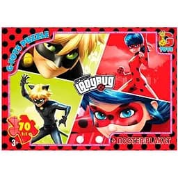 Пазлы детские G-Toys Леди Баг LB1020, 70 элементов